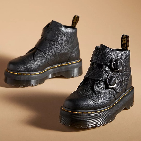 Dr. Martens Devon Flower Boots women’s size 10 - Picture 3 of 7